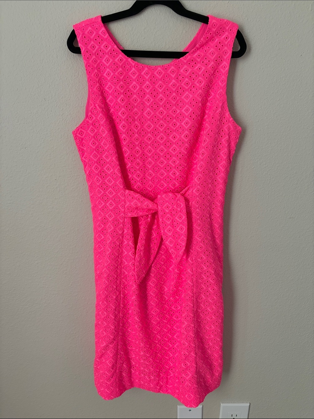 Lilly Pulitzer 00 Clarise Shift Dress Pink Isle Ditsy Diamond Poly Eye